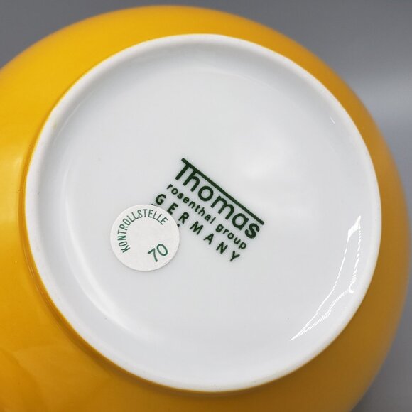 Thomas Rosenthal Sunny Day Cereal Bowl 4-3/4 Sunflower Yellow Rice Fruit Germany - Picture 9 of 12